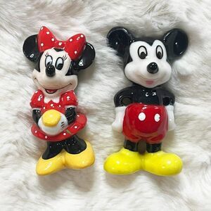 Vintage Disney Mickey And Minnie Mouse China Miniature‎ Figurines